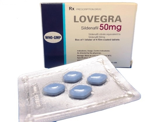 Thuốc chữa rối loạn cương dương Lovegra 50mg Pharbaco