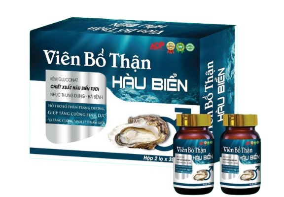 Viên bổ thận hàu biển Diophaco hộp 2 lọ