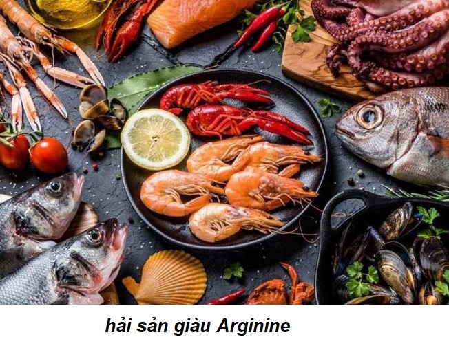 Các loại thủy hải sản giàu L-arginine